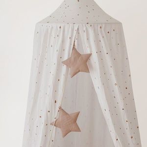 Ghirlanda catifea stelute, Little Amy, Bej deschis, 200 cm imagine