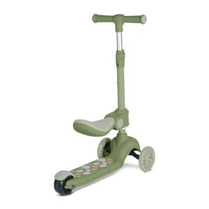 Trotineta pentru copii Lorelli Jetster Plus Green 3 ani+ pana la 20 kg, scaun pliabil si reglabil, roti din poliuretan cu led imagine