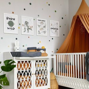 Set decoratiuni cu perna decorativa, stickere si balon textil, Muselina, Little Amy, Verde imagine