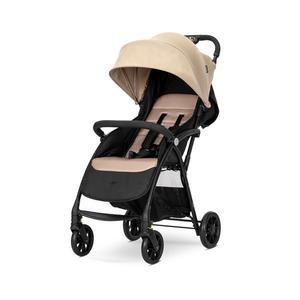 Carucior pentru copii Lorelli Fresh Beige ultra-light, suport picioare reglabil, bara detasabila, suspensie, greutate admisa 22 kg imagine
