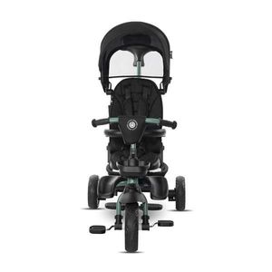 Tricicleta pentru copii Lorelli Freccia Black Green multifunctionala, pliabila, sezut rotativ 360 grade, greutate admisa 25 kg, roti Eva imagine