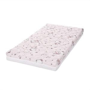 Saltea pentru patut Lorelli Havana Pink Ballerina Bear 120x60x10 cm, cocos si spuma elastica imagine