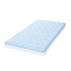 Saltea pentru patut Lorelli Havana Blue Sky 120x60x10 cm, cocos si spuma elastica imagine