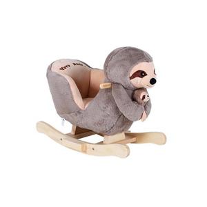 Balansoar din lemn pentru copii Knorr Toys Lenesul Luis include marioneta de mana din plus 65x32x50 cm, pana la 30 kg, 18 luni+ imagine