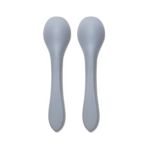 Set 2 lingurite din silicon natural Grey imagine