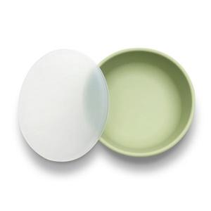Bol de hranire cu capac din silicon natural si ventuza 6 luni+ Fresh Green imagine