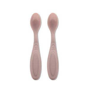 Set de 2 lingurite My Friend Mellow Rose cu margine rotunjita 6 luni+ imagine