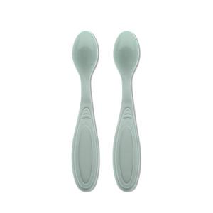 Set de 2 lingurite My Friend Iceberg Green cu margine rotunjita 6 luni+ imagine