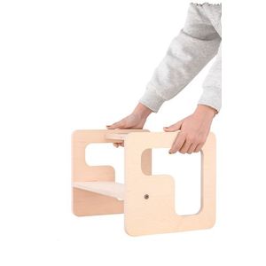 Scaun inaltator tip scara cu 2 trepte, pentru copii, MamaToyz, model 3 imagine