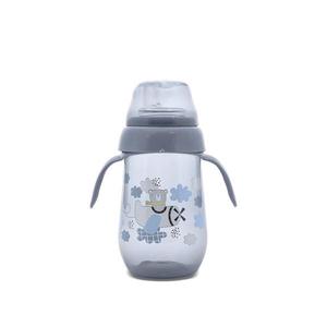 Biberon anticurgere cu toarte si gat larg, 6 luni+, 250 ml, My Friend, Cameo Blue imagine