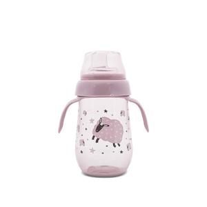 Biberon anticurgere cu toarte si gat larg, 6 luni+, 250 ml, My Friend, Mellow Rose imagine