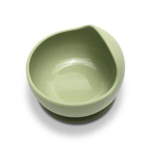 Bol de hranire din silicon natural cu ventuza 6 luni+ Fresh Green imagine