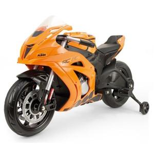 Motocicleta electrica de curse pentru copii Injusa licenta KTM, 12V, include roti ajutatoare, 3-6 ani imagine