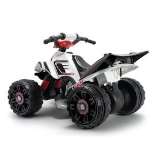 ATV electric pentru copii Injusa licenta Mercedes Alb Negru 12V cu pedala de acceleratie 2 ani+ imagine