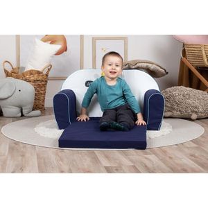 Canapea extensibila pentru copii Knorr Toys Lovely Dinos umplutura din spuma moale, husa bumbac 100 detasabila si lavabila, 77 x 34 x 42 cm, 9 luni+ imagine