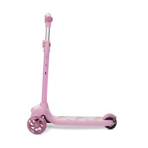 Trotineta pentru copii Lorelli Jetster Pink, roti din silicon cu Led, ghidon reglabil, greutate admisa 20 kg imagine