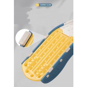 Spatiu de joaca pentru copii 3in1 Nichiduta Garden Rocket White, de interiorexterior, cu tobogan, leagan cu bara de protectie detasabila, jucarie muzicala, cos de baschet, dimensiune 50 x 135 x 116 cm imagine