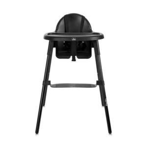 Scaun de masa pentru copii Lorelli Pesto Black cu tavita detasabila si reglabila, suport picioare, centuri de siguranta, greutate admisa 15 kg imagine