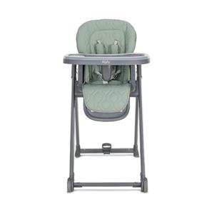 Scaun de masa pentru copii Lorelli Party Green Leather cadru usor din aluminiu, spatar reglabil, suport picioare, centuri de siguranta, roti, cos pentru jucarii, 6 luni+ imagine