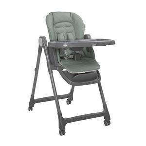 Scaun de masa inalt pentru copii Lorelli Chef Green Leather 3 in 1, reglabil in mutiple pozitii, dotat cu roti si suport pentru picioare imagine