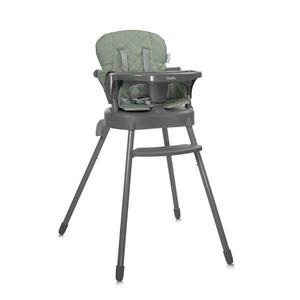 Scaun de masa pentru copii Lorelli Siesta Green Leather 3 in 1 cu suport pentru picioare, tavita detasabila si centuri de siguranta imagine