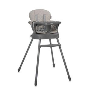 Scaun de masa pentru copii Lorelli Siesta Beige Leather 3 in 1 cu suport pentru picioare, tavita detasabila si centuri de siguranta imagine
