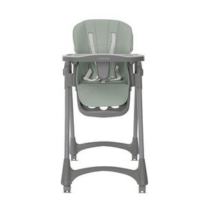 Scaun de masa pentru copii Lorelli Tummy Time Green reglabil in multiple pozitii, roti din silicon, 2 tavite detasabile, centuri de siguranta, suport pentru picioare imagine