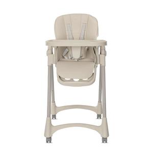 Scaun de masa pentru copii Lorelli Tummy Time Beige reglabil in multiple pozitii, roti din silicon, 2 tavite detasabile, centuri de siguranta, suport pentru picioare imagine