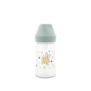 Biberon cu gat larg My Friend Iceberg Green tetina moale din silicon, 0 luni+, 250 ml imagine