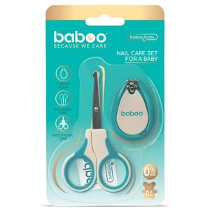 Set ingrijire unghii bebe cu forfecuta si unghiera Baboo 0 luni+ imagine