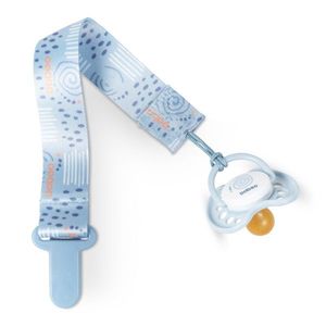 Suport pentru suzeta din material textil Baboo Bleu 0 luni+ imagine
