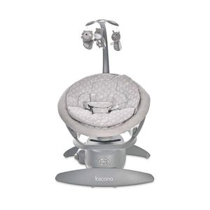 Leagan electric Toscana Grey Trees rotativ, panou muzical, telecomanda imagine