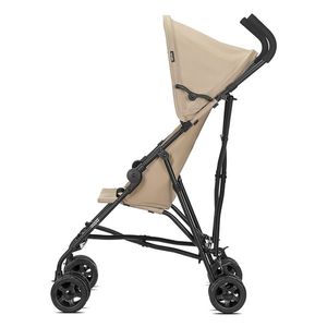 Carucior sport pentru copii Lorelli Vaya Beige, ultra light, manere ergonomice, roti spate cu frana sincronizata, greutate admisa 22 kg, varsta 6 luni+ imagine