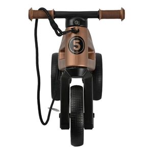 Bicicleta pentru copii Funny Wheels Rider SuperSport Copper 2 in 1 fara pedale, 18+ luni, pneuri si manere de cauciuc, 4 nivele de reglaj pe inaltime, greutate admisa 25 kg imagine