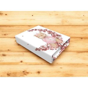 Cearceaf cu elastic MimiNu, pentru patut 120x60 cm, din bumbac, Design, Betty imagine