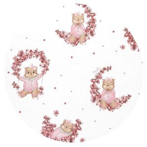 Aparatoare pentru patut MimiNu Tip rulou, cu husa detasabila, lungime 180 cm, din bumbac, Design, Betty imagine