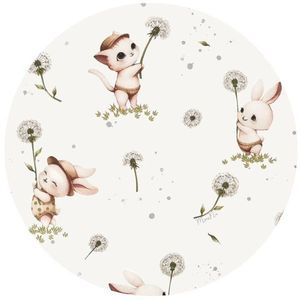 Aparatoare pentru patut MimiNu, tip rulou, cu husa detasabila, lungime 180 cm, din bumbac, Cats imagine
