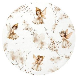 Aparatoare pentru patut MimiNu, tip rulou, cu husa detasabila, lungime 180 cm, din bumbac, Fairy imagine