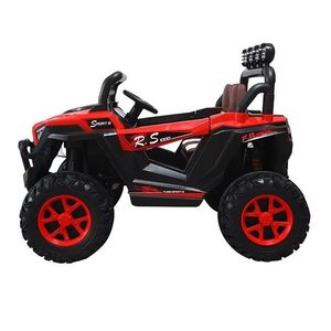 Masinuta electrica pentru copii Nichiduta UTV Red tractiune 4x4, telecomanda parentala 2.4G, motoare 4x39w, acumulator 12V7Ah, lumini, muzica, mufa mp3, roti cu suspensii, usi cu deschidere, povesti in lumba engleza, imagine
