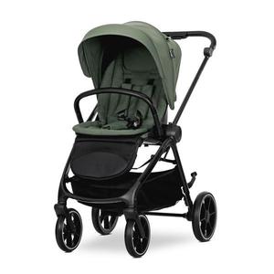Carucior 2 in 1 pentru copii Lorelli Venice Green, cadru din aluminiu, suspensii, sezut reversibil, geanta, greutate admisa 22 kg imagine