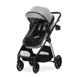 Carucior 3 in 1 pentru copii Lorelli Aspen Gri, reversibil, suspensii, cadru din aluminiu, geanta, greutate suportata 22 kg imagine