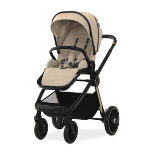 Carucior 2 in 1 pentru copii Lorelli Bianca Beige Warm, cadru din aluminiu, suspensii, cos landou individual cu maner de transport, geanta, greutate suportata 22 kg imagine