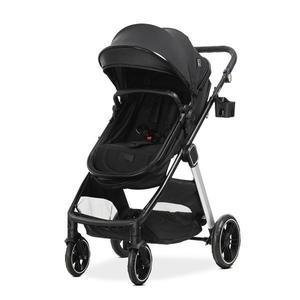 Carucior 2 in 1 pentru copii Lorelli Aspen Black, transformabil, reversibil, cadru din aluminiu, suspensii, adaptori pentru cos auto, geanta, greutate suportata 22 kg imagine