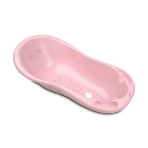 Cadita pentru bebe 100x51x31 cm cu dop de scurgere si baza antialunecare Little Stars Pink imagine