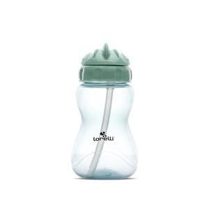 Cana sport cu pai moale si flexibil, capac de protectie rotativ, 275 ml, Green Blue imagine