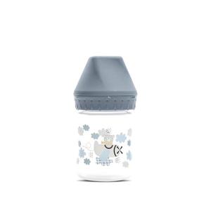 Biberon cu gat larg My Friend tetina moale din silicon 0 luni+ 125 ml Cameo Blue imagine