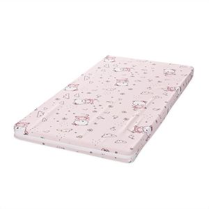 Saltea patut Classic 120x60x6 cm spuma elastica Pink Ballerina Bear imagine