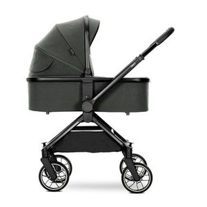 Carucior 2 in 1 pentru copii Lorelli Reya Green, cadru din aluminiu, suspensii, geanta, cos individual cu maner de transport, maner si sezut reversibile, greutate suportata 22 kg imagine