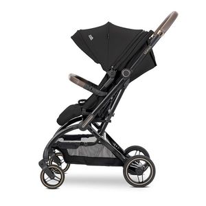 Carucior pentru copii Lorelli Makaya Black, cu scaun rotativ 360 grade, cadru din aluminiu, suspensii, greutate suportata 22 kg imagine