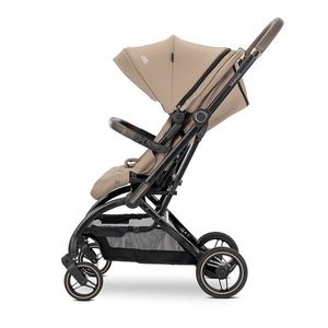Carucior pentru copii Lorelli Makaya Beige, cu scaun rotativ 360 grade, cadru din aluminiu, suspensii, greutate suportata 22 kg imagine